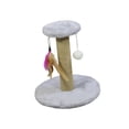 thumbnail image 4 of Milaget Cat Scratching Post Scratch Post Premium Sisal Rope Scratcher Kitten Cat Round Gray, 4 of 9