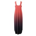 thumbnail image 3 of GYUJNB Robe Longue d'Été à Bretelles pour Femmes, Aguichant, Col Croisé, Ample, Unie, Orange, 3 of 6