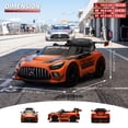thumbnail image 4 of VOLTZ TOYS 24V Mercedes-AMG GT3 Kids Ride-On Racing Car with Premium Leather Seat, High-Speed Performance 24V Power Wheels, Motorized Track Toy with Parent Remote, Orange, 4 of 8