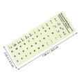 thumbnail image 4 of Miangastore 1 Feuille Autocollant de Clavier Phosphorescent pour Remplacement de Clavier Espagnol, 4 of 8