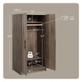 thumbnail image 4 of Prepac Elite 32 inch Wardrobe Cabinet, Drifted Gray, 4 of 9