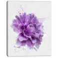 thumbnail image 2 of Illustration Aquarelle de Rose Pourpre - Impression d'Art Floral sur Toile, 2 of 3