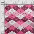 thumbnail image 2 of oneOone Cotton Silk Fuschia Pink Fabric Check Sewing Craft Projects Fabric Prints By Yard 42 Inch Wide, 2 of 5