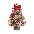 thumbnail image 1 of Table Christmas Tree with Lights Party Supplies for Living Room Holiday Home Red, 1 of 9