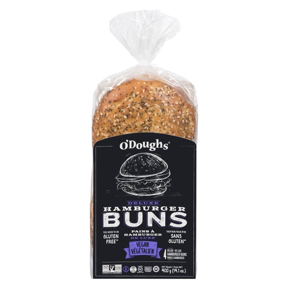 O'Doughs Deluxe Hamburger Bun Gluten Free, OD Deluxe Hamburger Bun GF