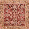 thumbnail image 1 of Ahgly Company Tapis d'Intérieur Carrés Abstraits Rouges Orientaux, 3 Pieds Carré, 1 of 6