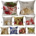 thumbnail image 3 of Christmas Throw Pillow Case Home Decorative Pillowcase Linen Cushion Cover for Couch Sofa Bed Type 9, 3 of 8