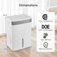 thumbnail image 3 of Costway 96 Pints Dehumidifier for Home 5500 Sq.Ft Dehumidifier with Auto/24H Timer, 3 of 10