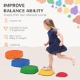 thumbnail image 3 of Qaba Balance Stepping Stones - Ladybug Design | Indoor/Outdoor Obstacle Course for Coordination & Motor Skills | Multi-Colored, PP & TPE Construction, 3 of 7