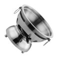 thumbnail image 1 of Transemion Mini Hot Pot Traditional Chinese Hot Pot for Kitchen Countertop Home Cam M lver, 1 of 6