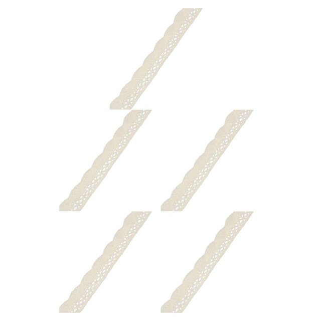 Baohd 1 Roll Lace Craft Ribbon Charming Stylish DIY Craft Creative Sewing Accessory Clothes Supplies Good-looking Lace Trim Type9 5Set
