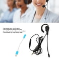 thumbnail image 4 of Call Center Headset, Corded Headset Wired Earpiece Headset With In Ear Bud, Hands Free Single Ear Business Headset For Office, 4 of 8