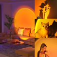 thumbnail image 4 of Sunset Projection Lamp LED Lighting USB Charging Romantic Night Light for Photog, 4 of 5