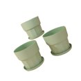 thumbnail image 2 of Dalazy 3 Pieces Roots Control Plant Flower Pot Nordic Style Gallon Succulent Flowerpot Garden Plastic Planter Bedroom Green/L, 2 of 6