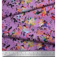thumbnail image 3 of Soimoi Tissu Satin Modal Texture Multicolore Imprimé Tissu de Couture Yard 42 Pouces de Large, 3 of 3