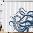 thumbnail image 1 of Guardoinrt Polyester Premium For Luxurious Feel Decor Shower Curtain For Bathroom Easy To Install HD Printing YL490-1, 1 of 6