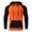 Orange, variant on Aqestyerly Men's Multicolor Hoodie Long Sleeve Zipper Fleece Hooded Sweatshirt Top Casual Autumn Winter Wear HWRETIE