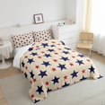 thumbnail image 3 of YST Cartoon Stars Down Comforter Full Size 3Pcs,Red Blue Stars Bedding Set For Adult Teens,Colorful Galaxy Stars Comforter Set,Starry Sky Pattern Quilt Set For All Season,3Pcs, 3 of 5