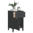 thumbnail image 2 of vidaXL Bedside Cabinet VIKEN Anthracite Grey Engineered Wood, 2 of 5