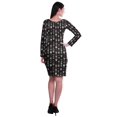 thumbnail image 3 of Moomaya Womens Full Sleeve Printed Midi Length Printed Bodycon Dress, 3 of 6