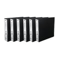 thumbnail image 1 of Moustache 6/Pack 2" D-Ring Binder, 3 Rings, Letter Size, Black, 1 of 6