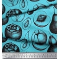 thumbnail image 2 of Soimoi Silk Fabric Mix Fruits Decor Fabric Printed Yard 42 Inch Wide, 2 of 3