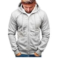 thumbnail image 1 of Ketyyh-chn99 Chandails à Capuchon pour Hommes à Fermeture Éclair Épais Personnalisés à Imprimé Graphique Chemise à Capuche Sweat Homme Chandail à Capuchon Gris, TG, 1 of 4