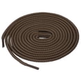 thumbnail image 1 of INSPIRE CHIC Unisex Thick Solid Color Round Shoelaces for Leather Boots Coffee Color 80 cm/31.5", 1 of 4