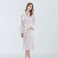 thumbnail image 1 of Women's Robes Womens Fleece Robe Soft Shawl Collar Bathrobe Plush Long Coat Bath Dress L, 1 of 4