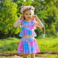 thumbnail image 2 of Girls Bathing Suits Two Piece Kids Swimsuits Summer Beach Swimwear 3-8Years, 2 of 6