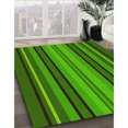 thumbnail image 3 of Ahgly Company Machine Washable Indoor Square Transitional Deep Emerald Green Area Rugs, 4' Square, 3 of 7