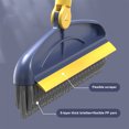 thumbnail image 3 of Floor Scrub Brush With Long Handle , 2 In 1 Scrape And Brush,Tub And Tile Brush For Cleaning Bathroom, Patio, Kitchen, Wall 180° Rotating, 3 of 8