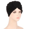 thumbnail image 2 of Turbans pour Femmes Nœud Pré-Noué Bonnet Bonnet Bonnet Chapeaux, 2 of 2