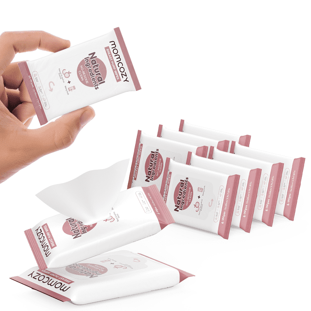 Momcozy Natural Breast Pump Wipes for Cleaning Pump Parts