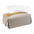 thumbnail image 2 of CEHVOM Tissue Box Cover, Rectangular Modern Decorative Leather Tissue Box Case Organizer Holder For Vanity Countertop, Night Stands, Livingroom,Office, Car Automotive Clearance, 2 of 3