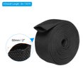 thumbnail image 2 of Unique Bargains 1.2" Dia 10FT Nylon Protective Hose Sleeve, Cable Cover Protection, Black, 2 of 4