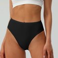 thumbnail image 4 of Liquidation à 50 % de Rabais Culottes pour Femmes en Coton Demi-Enveloppées Taille Haute Couleur Unie Aguichant Culottes pour Femmes, 4 of 5