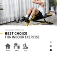thumbnail image 4 of Soozier Adjustable Weight Bench Roman Chair Exercise Training Multi-Functional Hyper Extension Bench Dumbbell Bench Ab Sit up Decline Flat Black and Yellow, 4 of 10