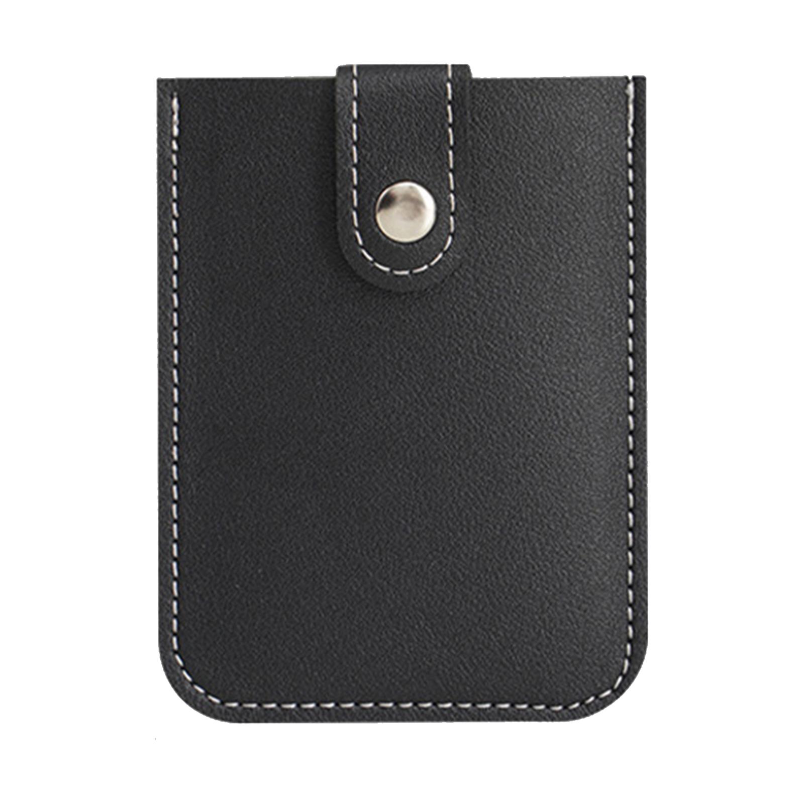 Credit Card Holder Gift for Women Men Fashion Compact Portable Wallet Simple Black