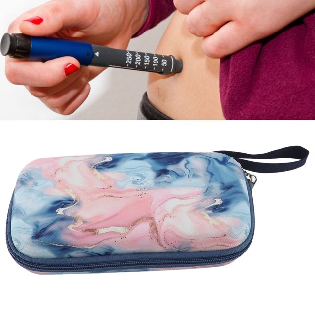 Insulin Cooler Bag, Multifunctional Diabetic Medication , Insulated And Humidified, With Zipper Closure, For Insulin And Other Medications