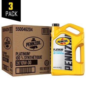 Pennzoil Platinum®: Full Synthetic Motor Oil with PurePlus Technology™ 10W-30 jugs 3x5L