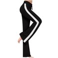 thumbnail image 1 of Dealovy Yoga Pants for Women Color Block High Waisted Drawstring Wide Leg Pull on Baggy Workout Leggings, 1 of 7