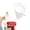 White, variant on Silicone Flour Funnel For Stand Mixer Flexible Bowl Filler Ingredient Pouring Aid Kitchen Baking Accessory Multiple Colors