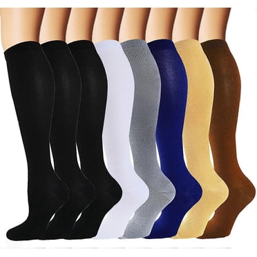Compression Socks for Women&Men 20-30mmHg Black Medical Compression Stockings