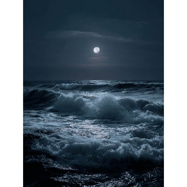 Qisvanset Beach Wave Ocean Canvas Print 12x16 Inch Resort Wall Decor