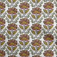 thumbnail image 1 of oneOone Rayon Orange Fabric Leaves & Clover Sewing Craft Projects Fabric Prints By Yard 56 Inch Wide-8M, 1 of 5
