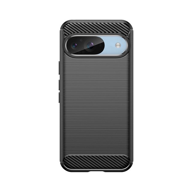 PANDACO Étui en Métal Brossé Noir pour Google Pixel 9