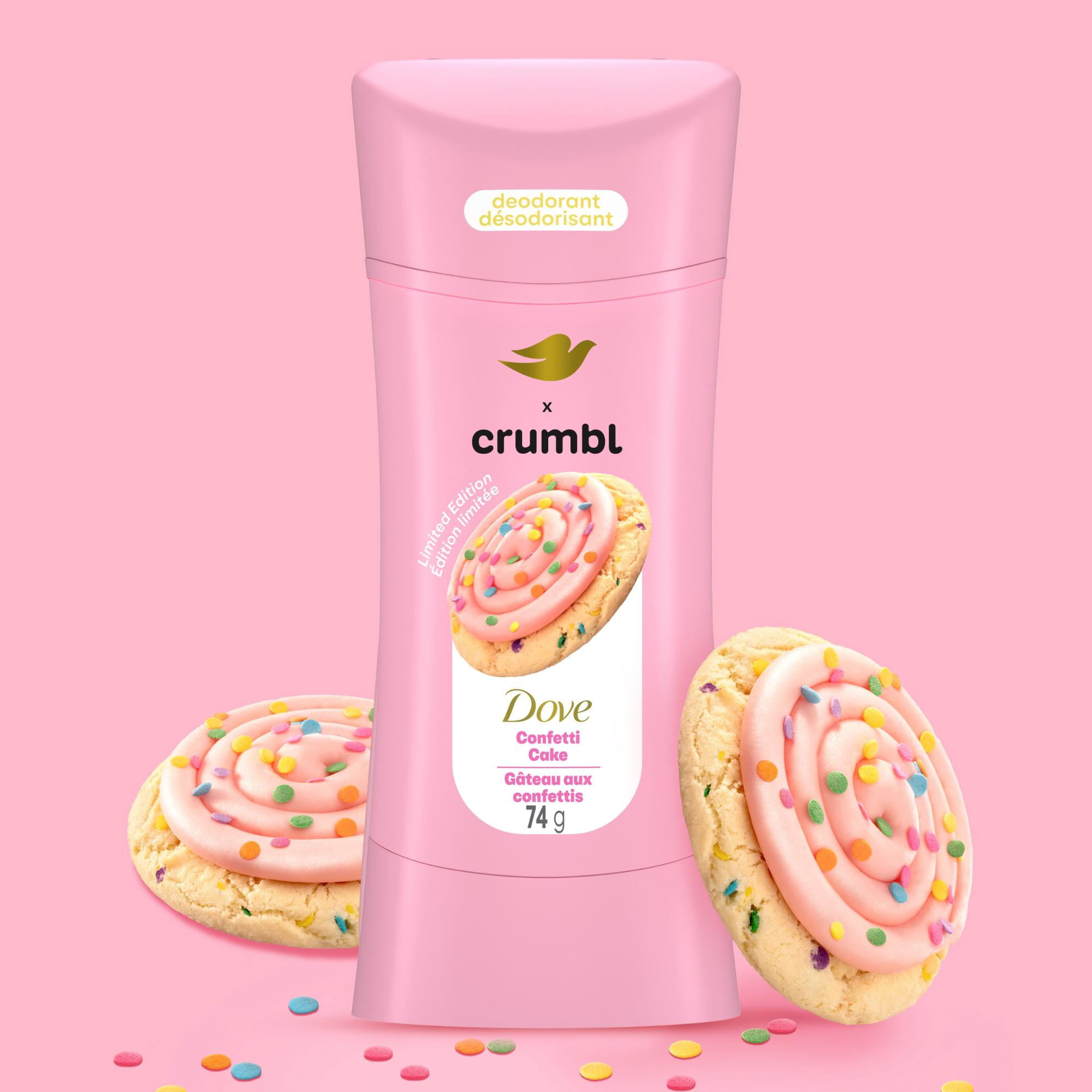 crumbl Dove デオドラント　セット Dove Crumbl Aluminum-Free Deodorant Stick Confetti Cake 74 g