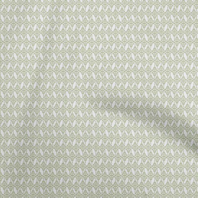 oneOone Viscose Chiffon White Fabric Abstracts Fabric For Sewing Printed Craft Fabric By The Yard 42 Inch Wide