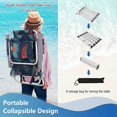 thumbnail image 4 of Gymax Ensemble de Camping 3 Pcs 2 Pcs Chaises de Plage Pliantes Légères et Table d'Appoint Portable en Aluminium avec Dossier Réglable à 5 Niveaux Extérieur, 4 of 7